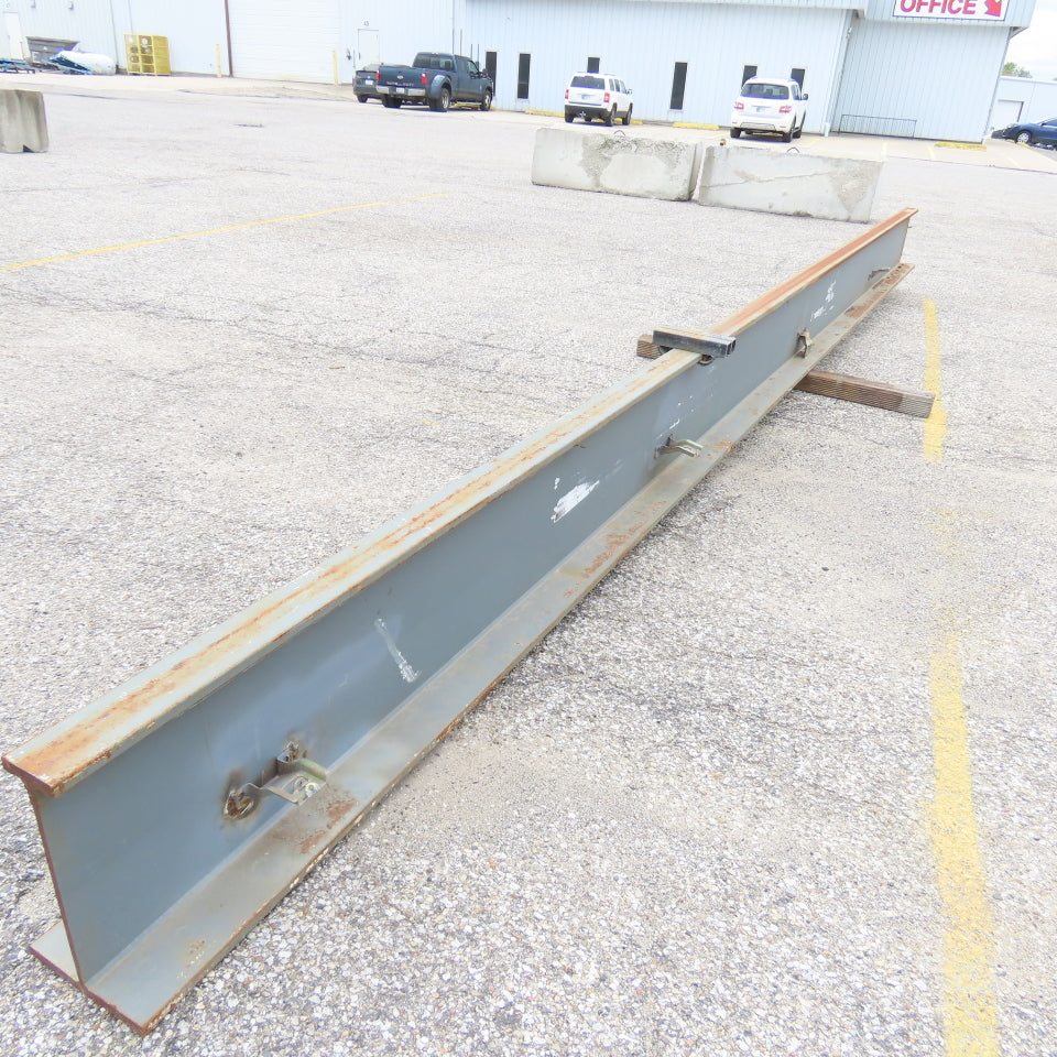 3-1/4"x 16"Tall I-Beam Monorail Overhead Hoist Rail Underhung 232"Long Section