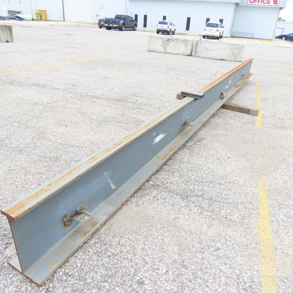 3-1/4"x 16"Tall I-Beam Monorail Overhead Hoist Rail Underhung 232"Long Section