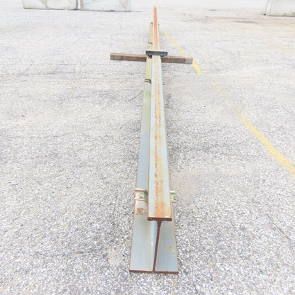 3-1/4"x 16"Tall I-Beam Monorail Overhead Hoist Rail Underhung 232"Long Section