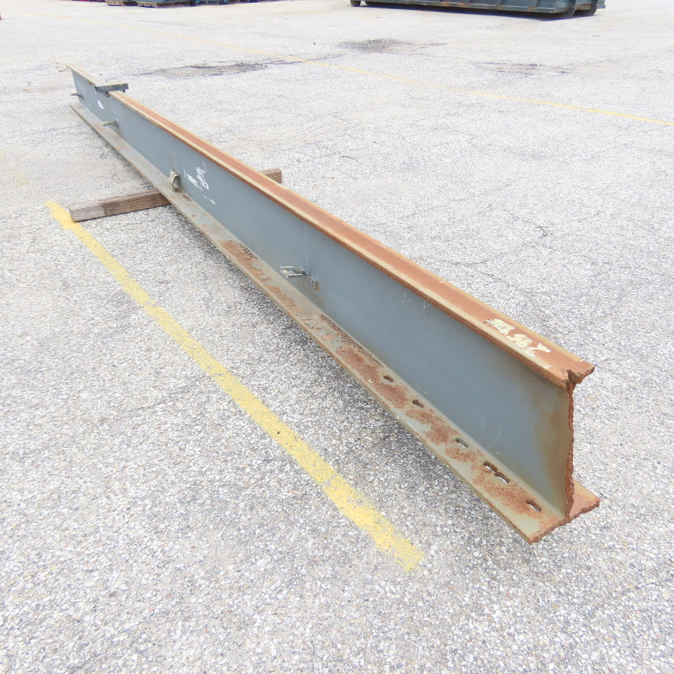 3-1/4"x 16"Tall I-Beam Monorail Overhead Hoist Rail Underhung 232"Long Section