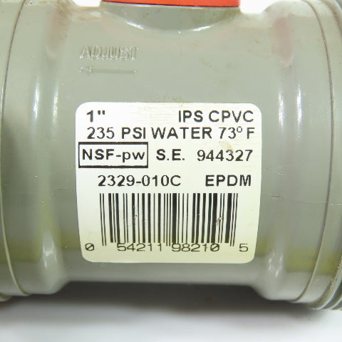 Spears 944327 2329-010C 1" IPS CPVC Ball Valve 235 PSI EPDM