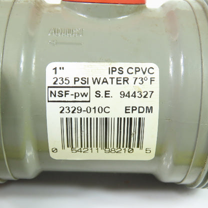 Spears 944327 2329-010C 1" IPS CPVC Ball Valve 235 PSI EPDM
