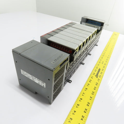Allen-Bradley 1746-A13 SLC 500 13-Slot Rack Chassis W/ 1746-P2 & Input Modules