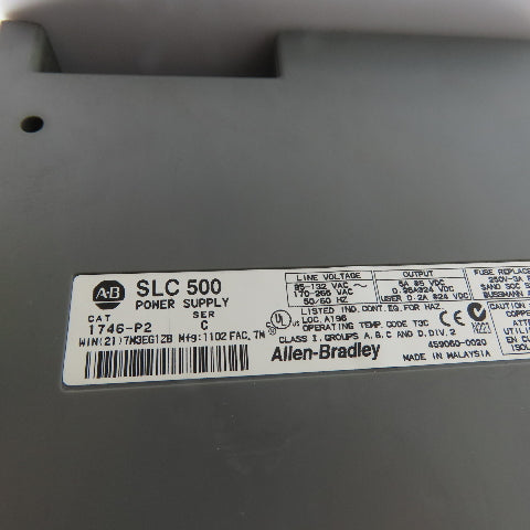 Allen-Bradley 1746-A13 SLC 500 13-Slot Rack Chassis W/ 1746-P2 & Input Modules
