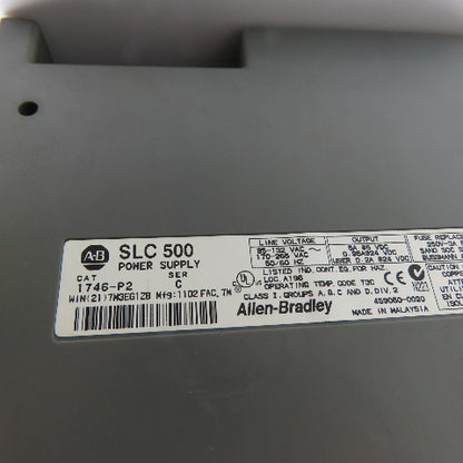 Allen-Bradley 1746-A13 SLC 500 13-Slot Rack Chassis W/ 1746-P2 & Input Modules
