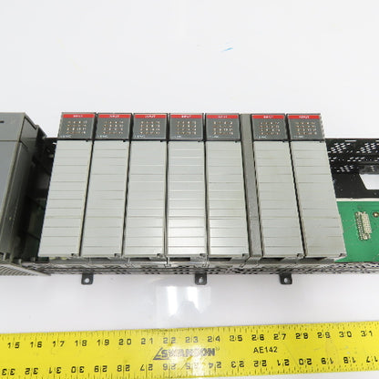 Allen-Bradley 1746-A13 SLC 500 13-Slot Rack Chassis W/ 1746-P2 & Input Modules