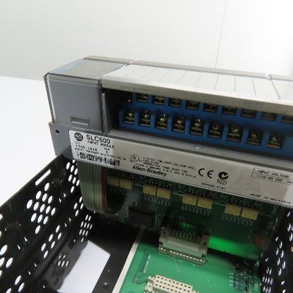 Allen-Bradley 1746-A13 SLC 500 13-Slot Rack Chassis W/ 1746-P2 & Input Modules