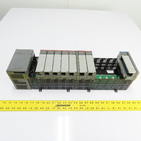 Allen-Bradley 1746-A13 SLC 500 13-Slot Rack Chassis W/ 1746-P2 & Input Modules