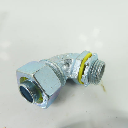 90 Degree Liquid-Tight Metal Conduit Fittings Iron 1/2" Trade Size Lot of 3