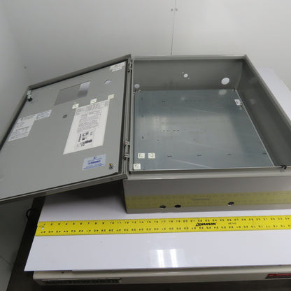 Shaefers 30" x 24" x 8" NEMA 12 13 4 Electrical Enclosure W/ Backplate