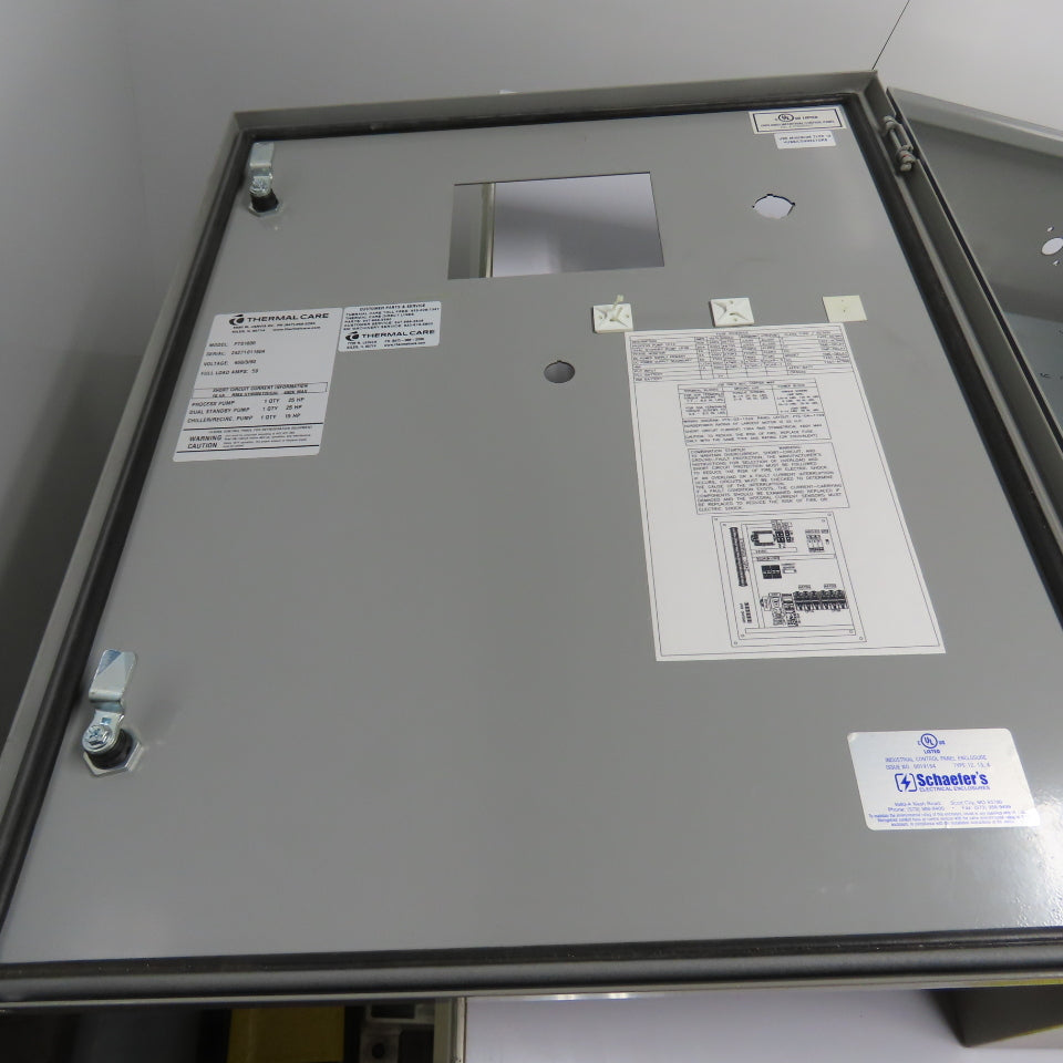 Shaefers 30" x 24" x 8" NEMA 12 13 4 Electrical Enclosure W/ Backplate