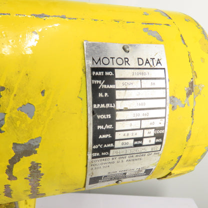 Budgit 113454-10 1 Ton 2000LB Electric Chain Hoist 10' Lift 230/460V 3Ph 16FPM