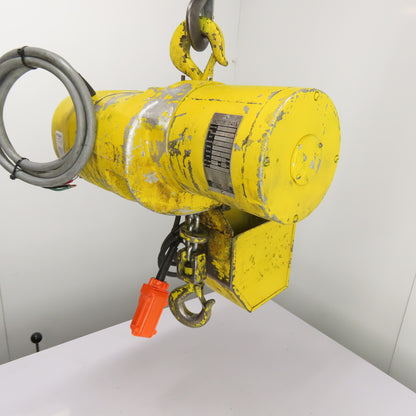 Budgit 113454-10 1 Ton 2000LB Electric Chain Hoist 10' Lift 230/460V 3Ph 16FPM
