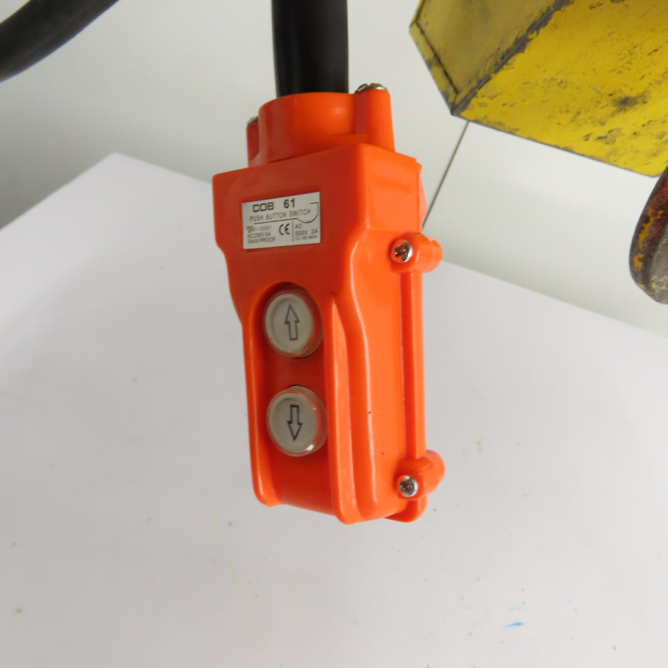 Budgit 113454-10 1 Ton 2000LB Electric Chain Hoist 10' Lift 230/460V 3Ph 16FPM