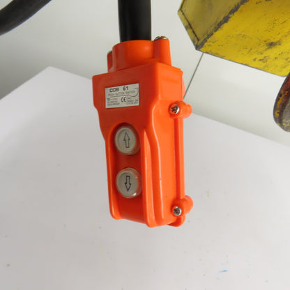 Budgit 113454-10 1 Ton 2000LB Electric Chain Hoist 10' Lift 230/460V 3Ph 16FPM