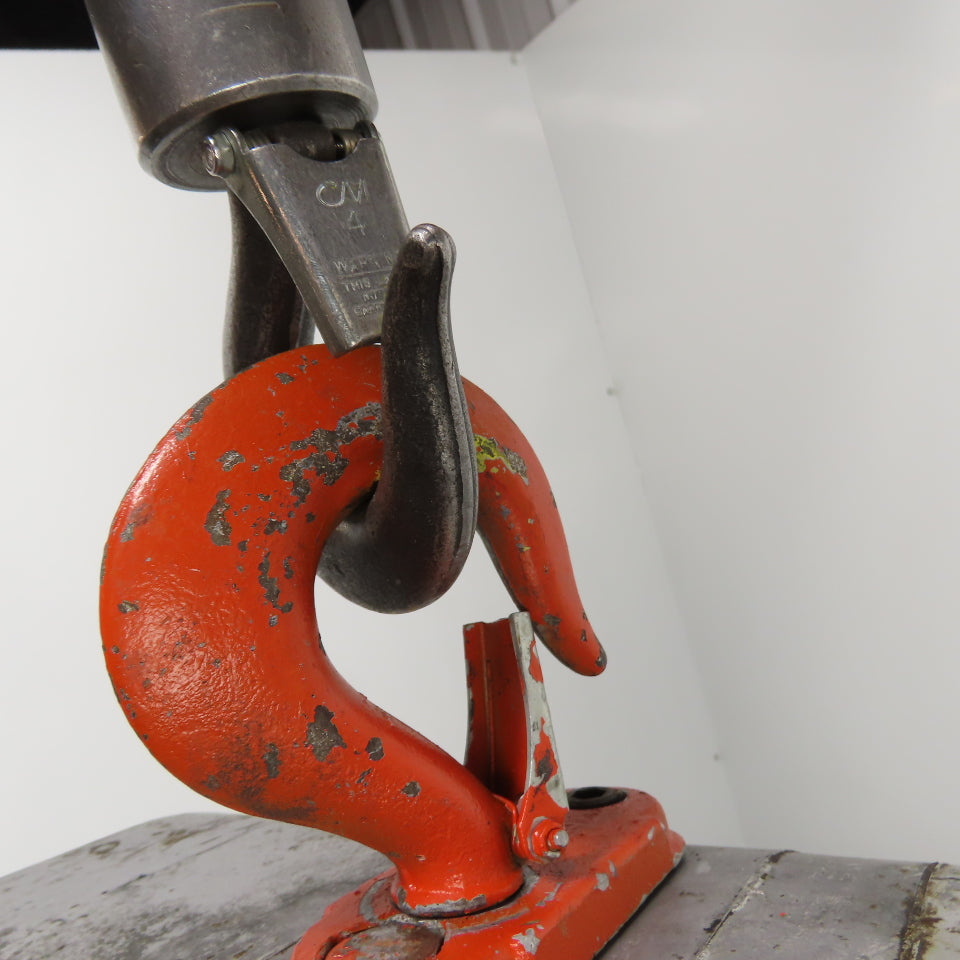 CM Lodestar Model H 1 Ton 2000LB Electric Chain Hoist 10' Lift 220/460V 3Ph 8FPM