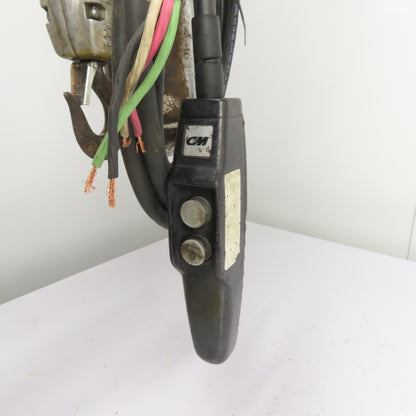 CM Lodestar Model H 1 Ton 2000LB Electric Chain Hoist 10' Lift 220/460V 3Ph 8FPM