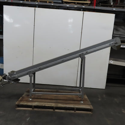 RNA FP120 120" x 9" Incline Cleated Belt Conveyor 230/400V 3Ph 6.5FPM Tested