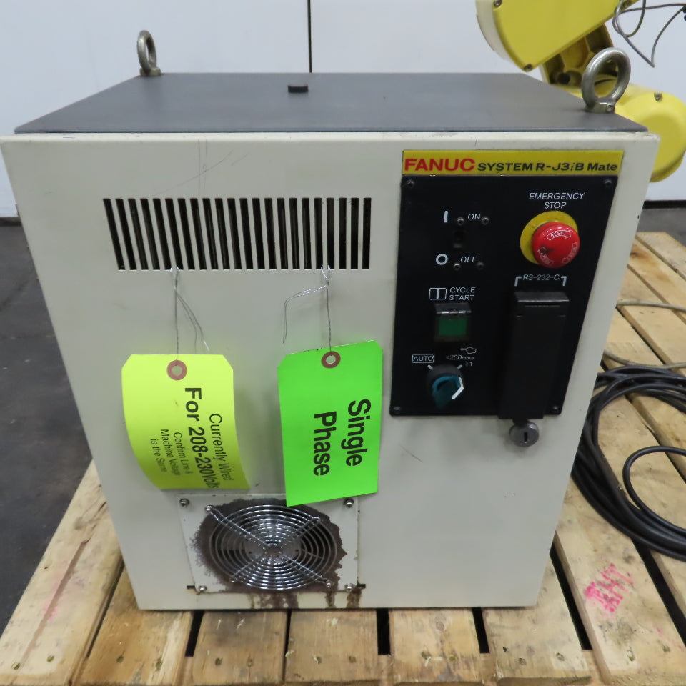 Fanuc LR Mate 100iB 5-Axis Robot R-J3iB Mate Control & Teach Pendant 230V 1Ph