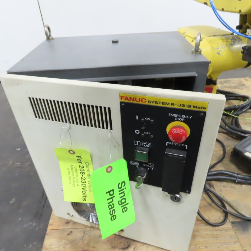 Fanuc LR Mate 100iB 5-Axis Robot R-J3iB Mate Control & Teach Pendant 230V 1Ph