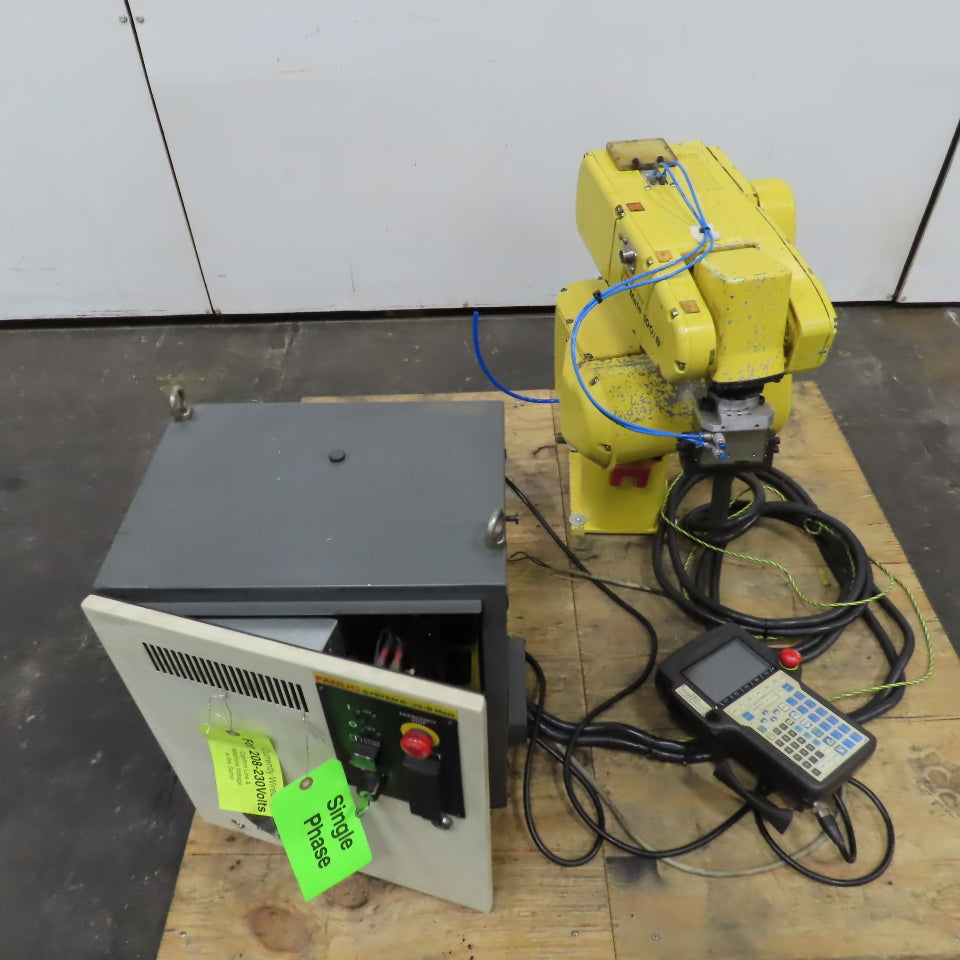 Fanuc LR Mate 100iB 5-Axis Robot R-J3iB Mate Control & Teach Pendant 230V 1Ph