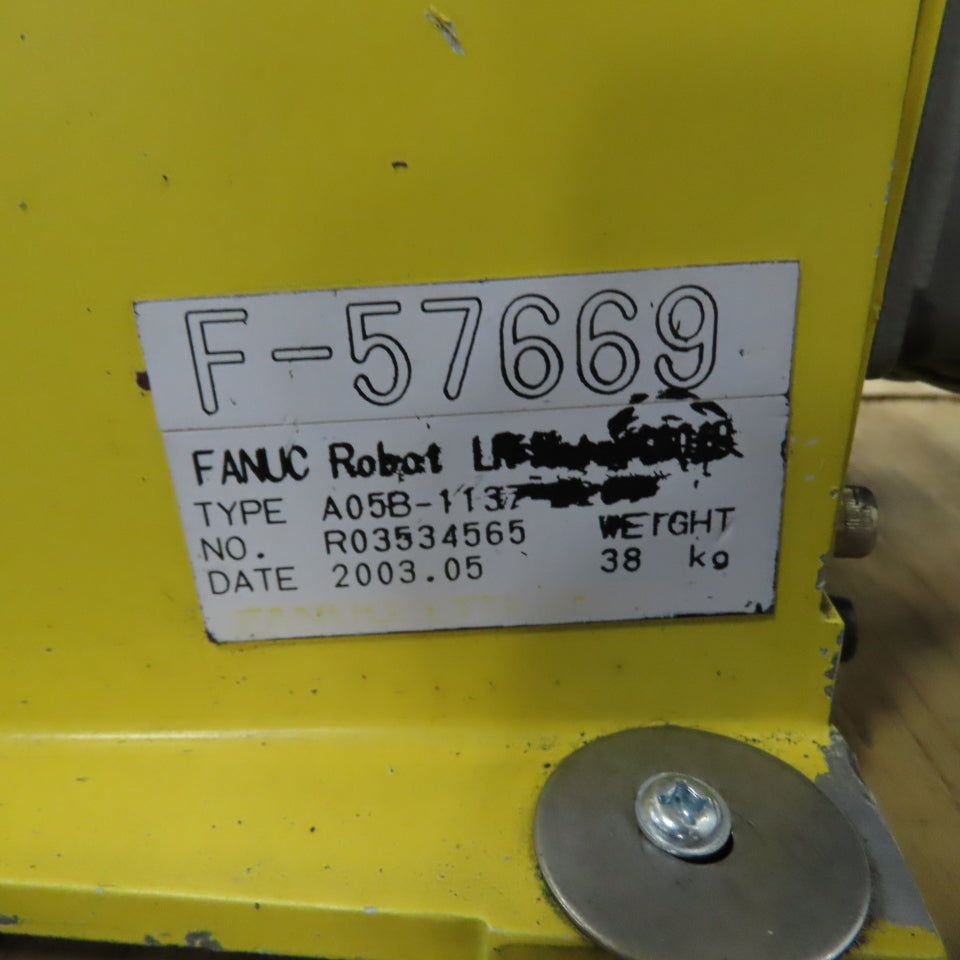 Fanuc LR Mate 100iB 5-Axis Robot R-J3iB Mate Control & Teach Pendant 230V 1Ph