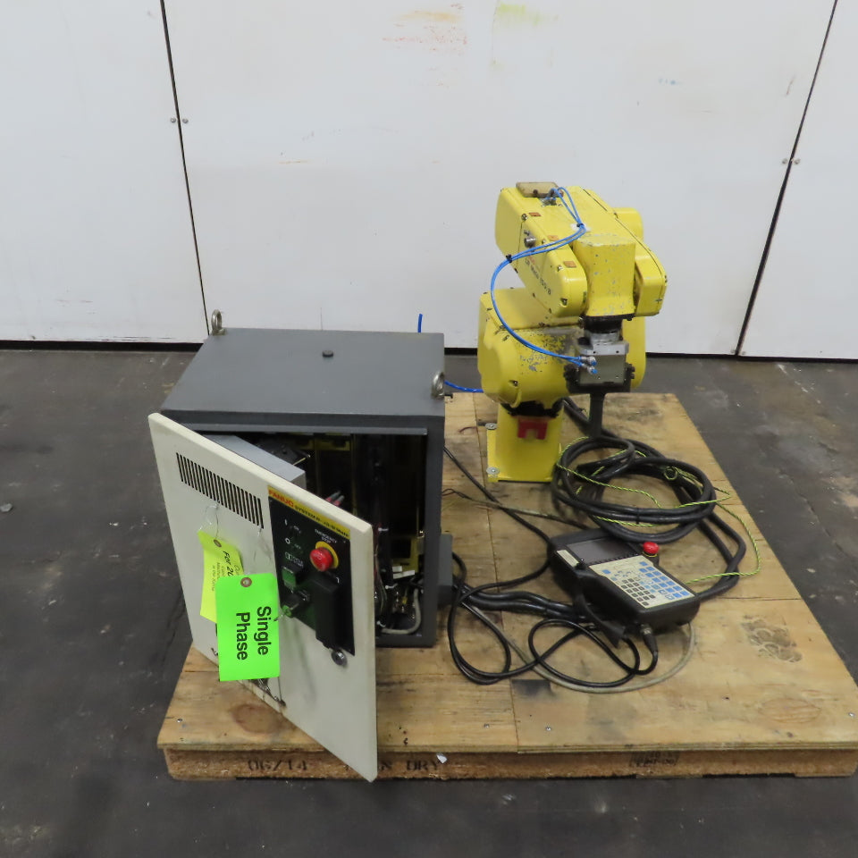 Fanuc LR Mate 100iB 5-Axis Robot R-J3iB Mate Control & Teach Pendant 230V 1Ph