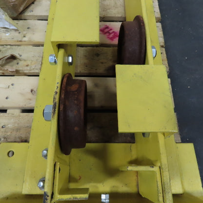 48" Manual Push/Pull Bridge Crane Runner End Trucks For 5" I-Beam Lot Of 2