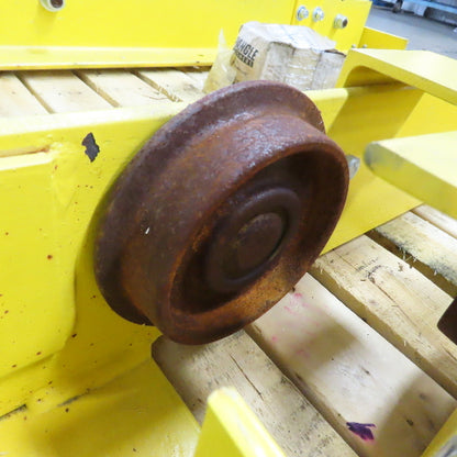 48" Manual Push/Pull Bridge Crane Runner End Trucks For 5" I-Beam Lot Of 2