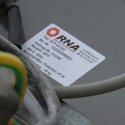 RNA STF 60-250 7"x132" Belt Feed Incline Conveyor Elevator 230/400V 59"Discharge
