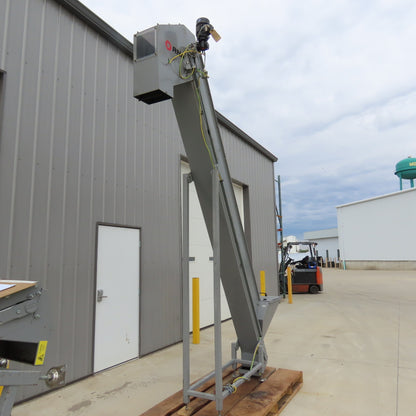 RNA STF 60-250 7"x132" Belt Feed Incline Conveyor Elevator 230/400V 59"Discharge