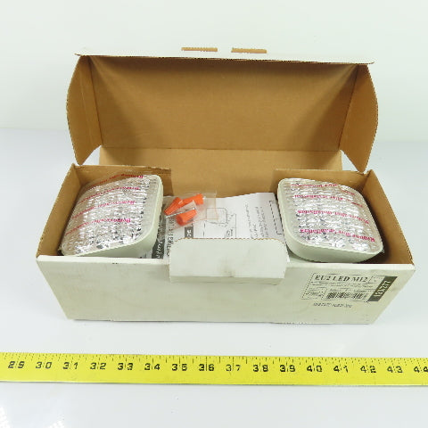 Lithonia EU2 LED M12 White Thermoplastic Emergency Lighting Unit 120/277V