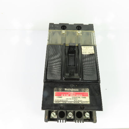 Westinghouse F3100S 100A 3-Pole F-Frame AB DE-ION Circuit Breaker 600VAC