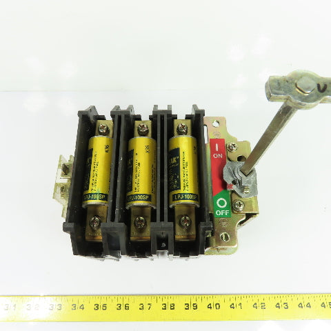 Allen-Bradley 194R-NJ100P3 100A 3-Pole Fusible Safety Disconnect Switch 600VAC