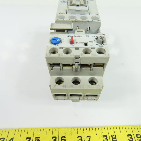Allen-Bradley 100-C09*10 Contactor 120VAC W/ 193-EA1DB Overload Relay 1.0-2.9A