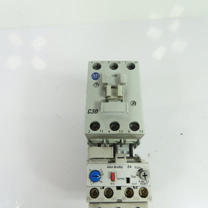 Allen-Bradley 100-C30*00 30A Contactor 120V W/ 193-EA1HC 12-37A Overload Relay