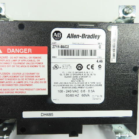 Allen-Bradley 2711-B6C2 PanelView 600 Operator Interface 100-240V Ser C FRN 4.46