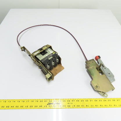 Square D FAL34080 80A Circuit Breaker 480V W/ Type CFA50 Handle Mechanism