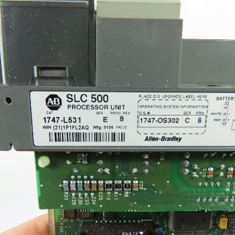 Allen-Bradley 1747-L531 SLC 500 SLC 5/03 Processor Unit Ser E Rev 8 W/1747-OS302