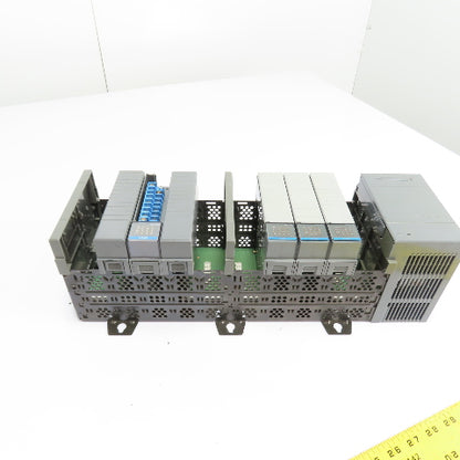 Allen-Bradley 1746-A10 SLC 500 10-Slot Rack W/ 1746-P2 Power Supply & (4) IB16