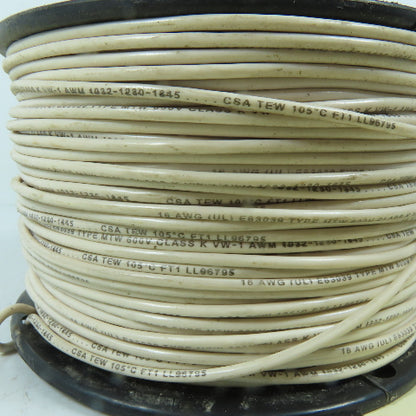 16 AWG 600V MTW Machine Tool Wire White 485'