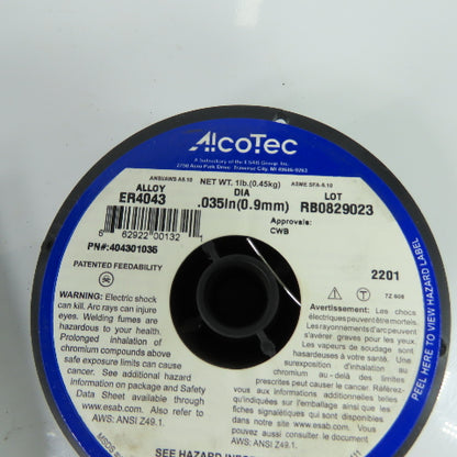 AlcoTec 404301035 Aluminum Welding Wire .035" 1 lb Spool