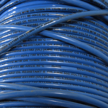 Southwire 10 AWG MTW THWN THHN Stranded Wire Blue Spool 400'