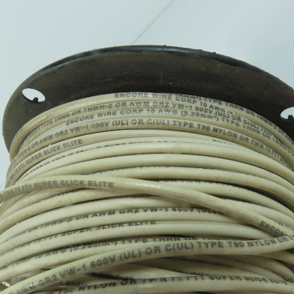 Encore 10 AWG THHN THWN-2 Solid Electrical Wire White 500'