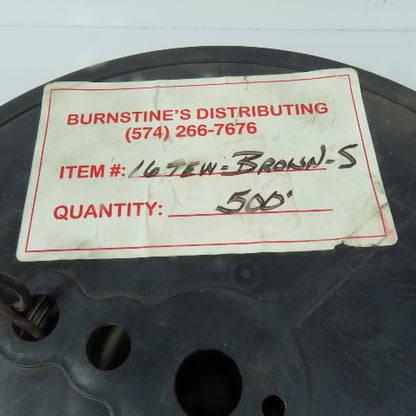16 AWG MTW TEW Stranded Machine Tool Wire Brown 440'