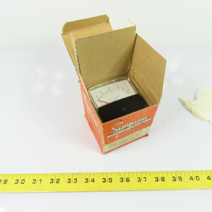 Simpson 18106 1252 0-5 AC Amperes Analog Panel Meter
