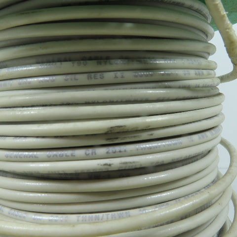 General Cable 10 AWG THHN THWN-2 Solid Electrical Wire White 340'