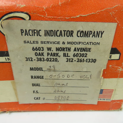 Simpson Model 29 Analog DC Voltmeter 0-60V Panel Meter