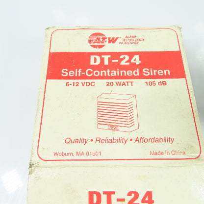 ATW DT-24 Wall Mount Dual Tone Siren 6-12VDC 20W 105dB