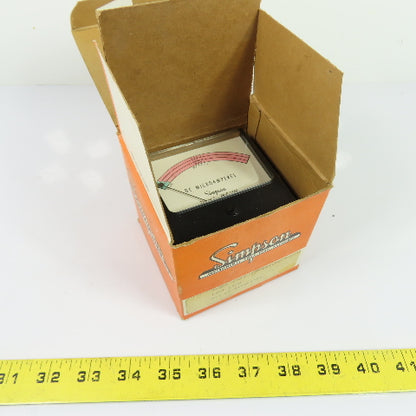 Simpson 4358 Model 1327 Taut Band DC Microamps NEW